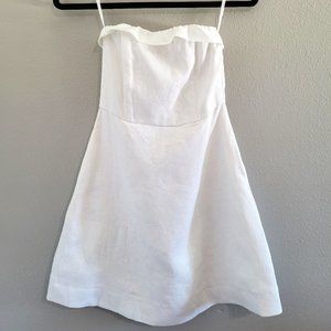 DISSH | AISLE WHITE LINEN DRESS